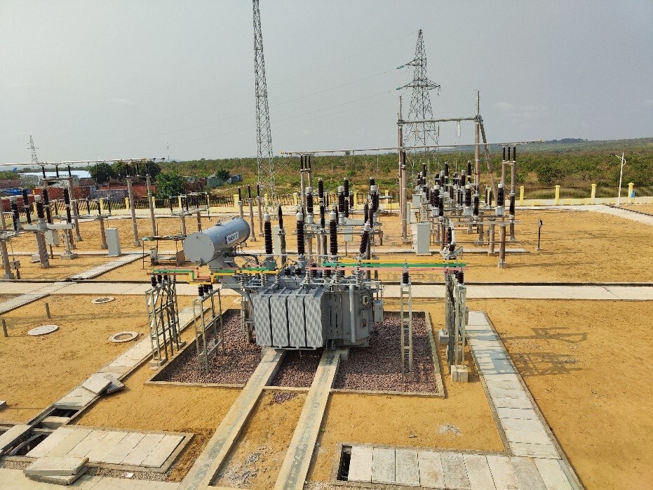機勘院參建的剛果(布)布昂吉-埃沃輸變電工程正式投運5.jpg