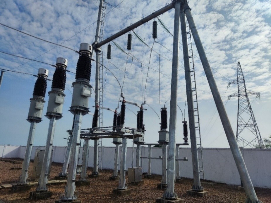 機勘院參建的剛果(布)布昂吉-埃沃輸變電工程正式投運6.jpg